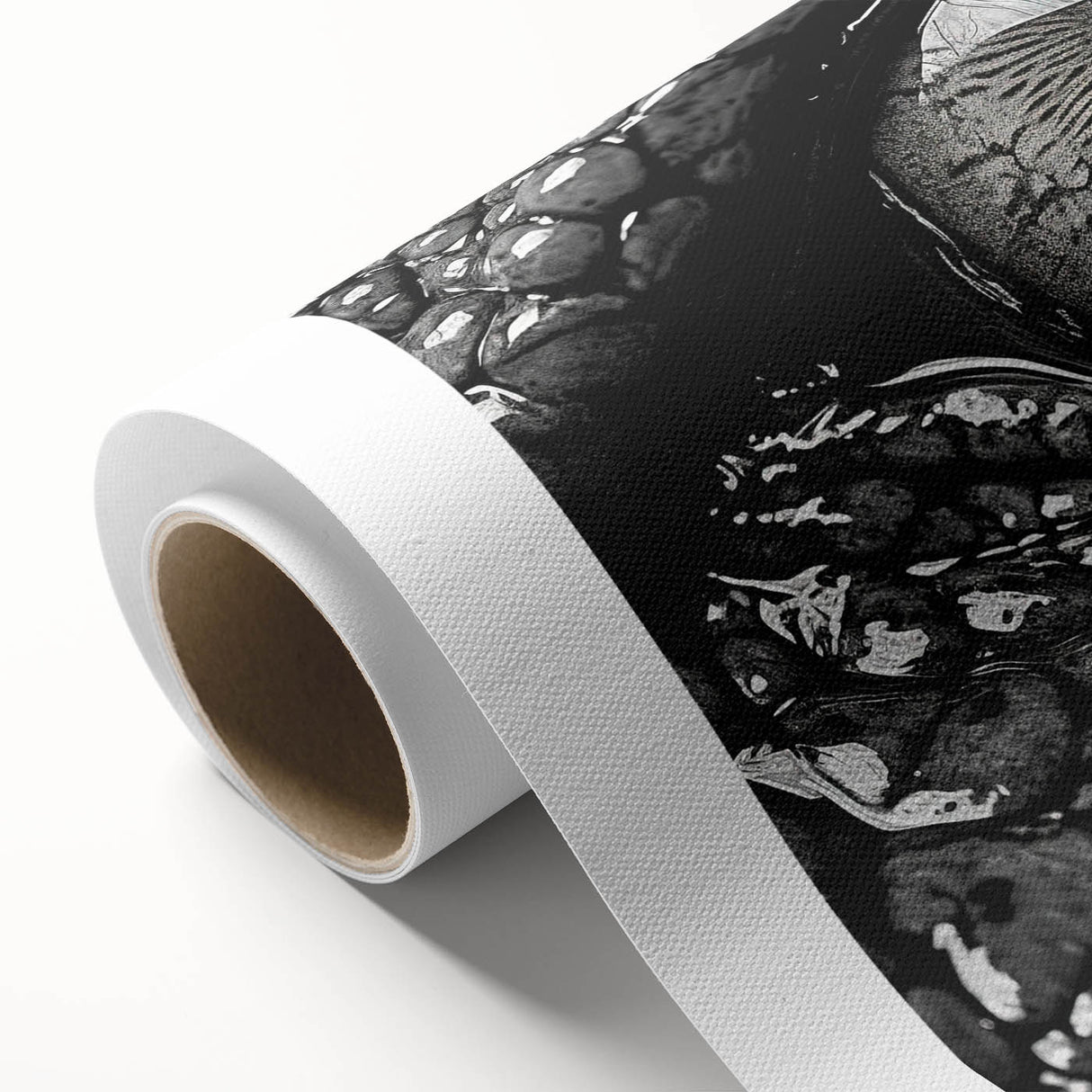 Vibrant rolled canvas featuring a detailed design of reptiles, including gators and crocodiles, ideal for adding a unique touch to home decor. Perfect for wildlife enthusiasts or nature-inspired interiors.