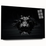 Vibrant acrylic glass wall art featuring a detailed design of reptiles, specifically alligators and crocodiles, showcasing intricate patterns and colors, ideal for nature enthusiasts.