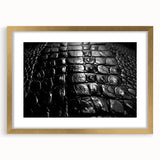 Framed wall art collection showcasing a vibrant reptile design featuring alligators and crocodiles, with a gold mat and frame, perfect for nature enthusiasts.