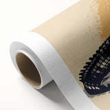 Rolled canvas art showcasing vibrant reptilian designs of alligators and crocodiles, featuring intricate details and bold colors, ideal for wildlife-themed decor.