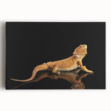 Stretched canvas wall art showcasing a vibrant reptile and lizard design, perfect for enhancing modern decor. Ideal for animal lovers and art collectors.