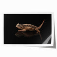 Colorful rolled print showcasing a vibrant reptile and lizard design, perfect for enhancing modern home decor. Ideal for animal lovers and art enthusiasts.