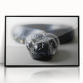 Framed acrylic wall art featuring a detailed snake design in vibrant colors, set against a sleek black background, ideal for reptile enthusiasts and home decor lovers.