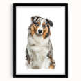 Black photo frame with a white mat, showcasing a blank space for artwork or photography, positioned on a clean, neutral background for elegant display.