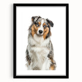 Black photo frame with a white mat, showcasing a blank space for artwork or photography, positioned on a clean, neutral background for elegant display.