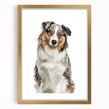 Elegant gold frame with a white mat showcasing a vibrant landscape painting, perfect for enhancing home decor. Ideal for art enthusiasts and interior design lovers.