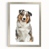 Silver picture frame with a white mat, showcasing a blank space for art or photography, viewed from the front against a neutral background. Ideal for home decor or gallery displays.