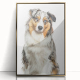 Framed acrylic artwork showcasing a vibrant gold abstract design, elegantly displayed from the front, highlighting its modern artistic style and reflective surface.