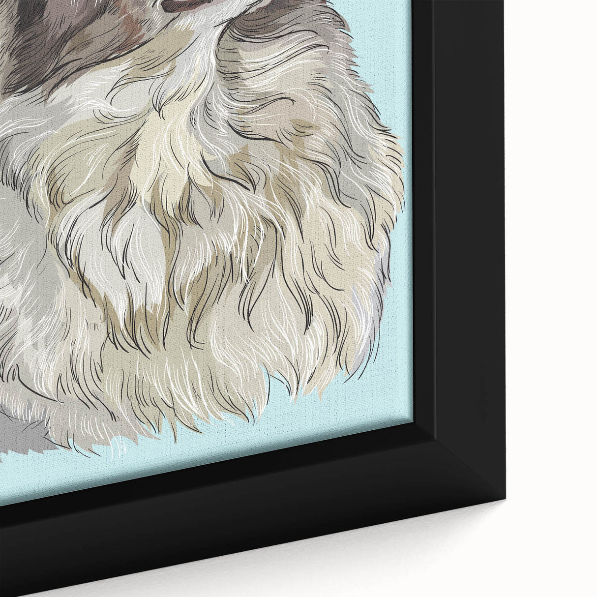 Close-up of a framed canvas showcasing vibrant African tribal wall art, highlighting intricate patterns and rich colors, ideal for home decor.
