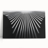 Large black and white abstract canvas art, ideal for kitchen wall art or bedroom ambiance.