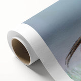 Rolled canvas showcasing vibrant African tribal wall art with intricate patterns and textures, securely packaged in a durable cardboard tube for safe shipping.