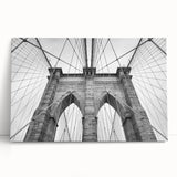 Large black and white abstract art on stretched canvas, ideal for kitchen wall art or bedroom ambiance.