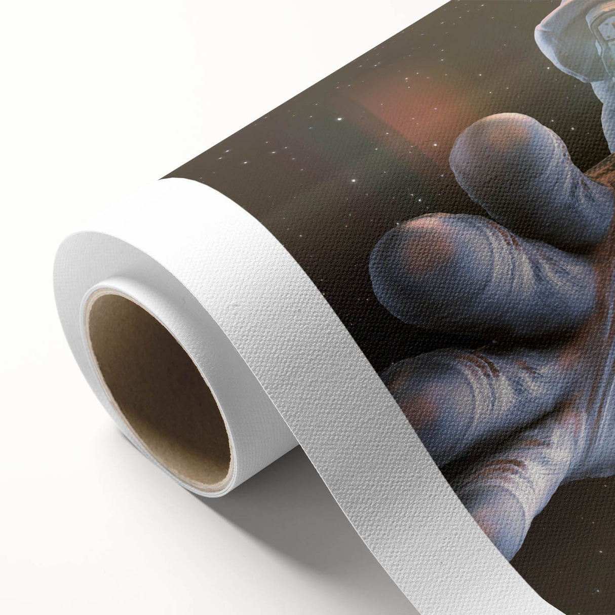 Astronaut Wall Art: Space Explorer Canvas with Cosmic Sunburst