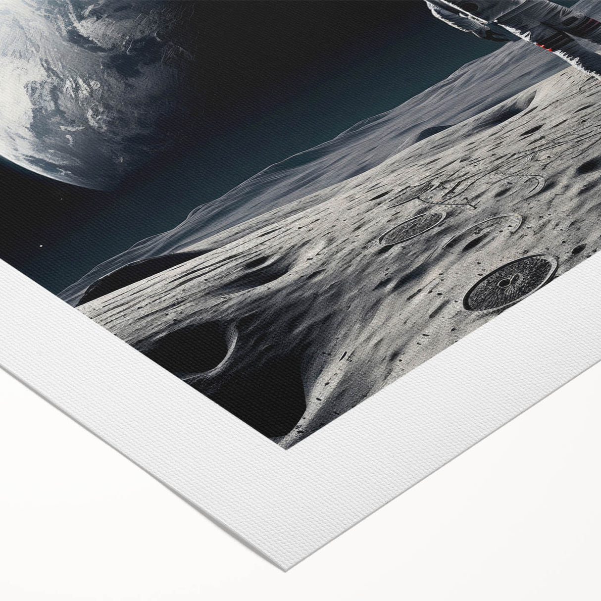 Astronaut Wall Art: Space Explorer Canvas with Cosmic Sunburst