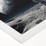 Astronaut Wall Art: Space Explorer Canvas with Cosmic Sunburst