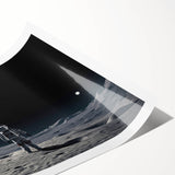 Astronaut Wall Art: Space Explorer Canvas with Cosmic Sunburst