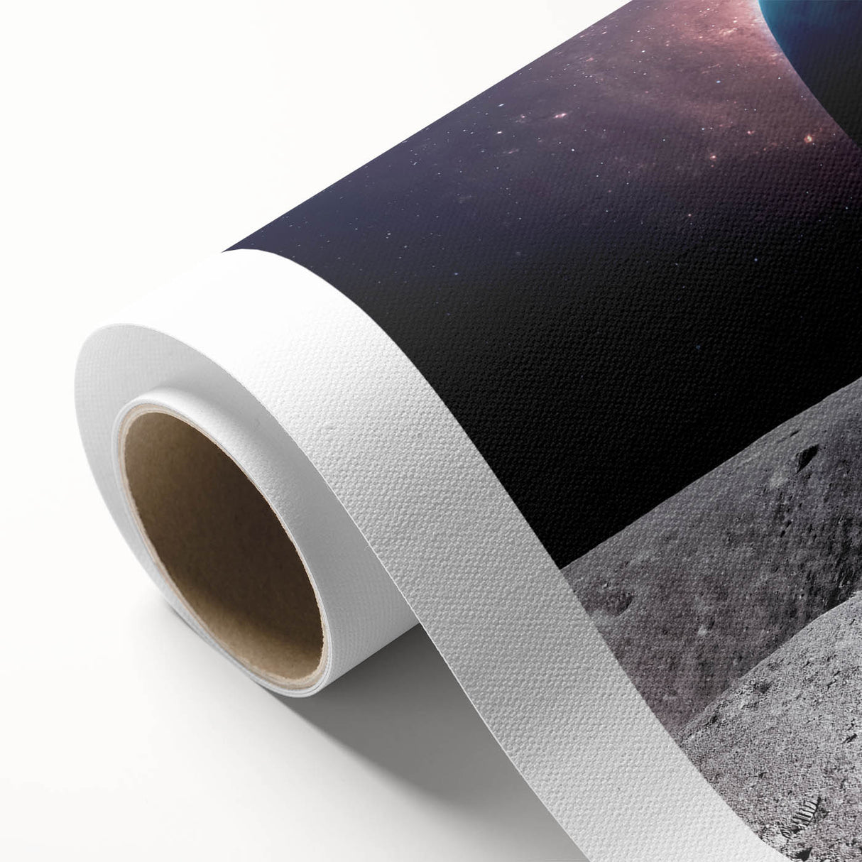 Astronaut Wall Art: Space Explorer Canvas with Earth and Galaxy View