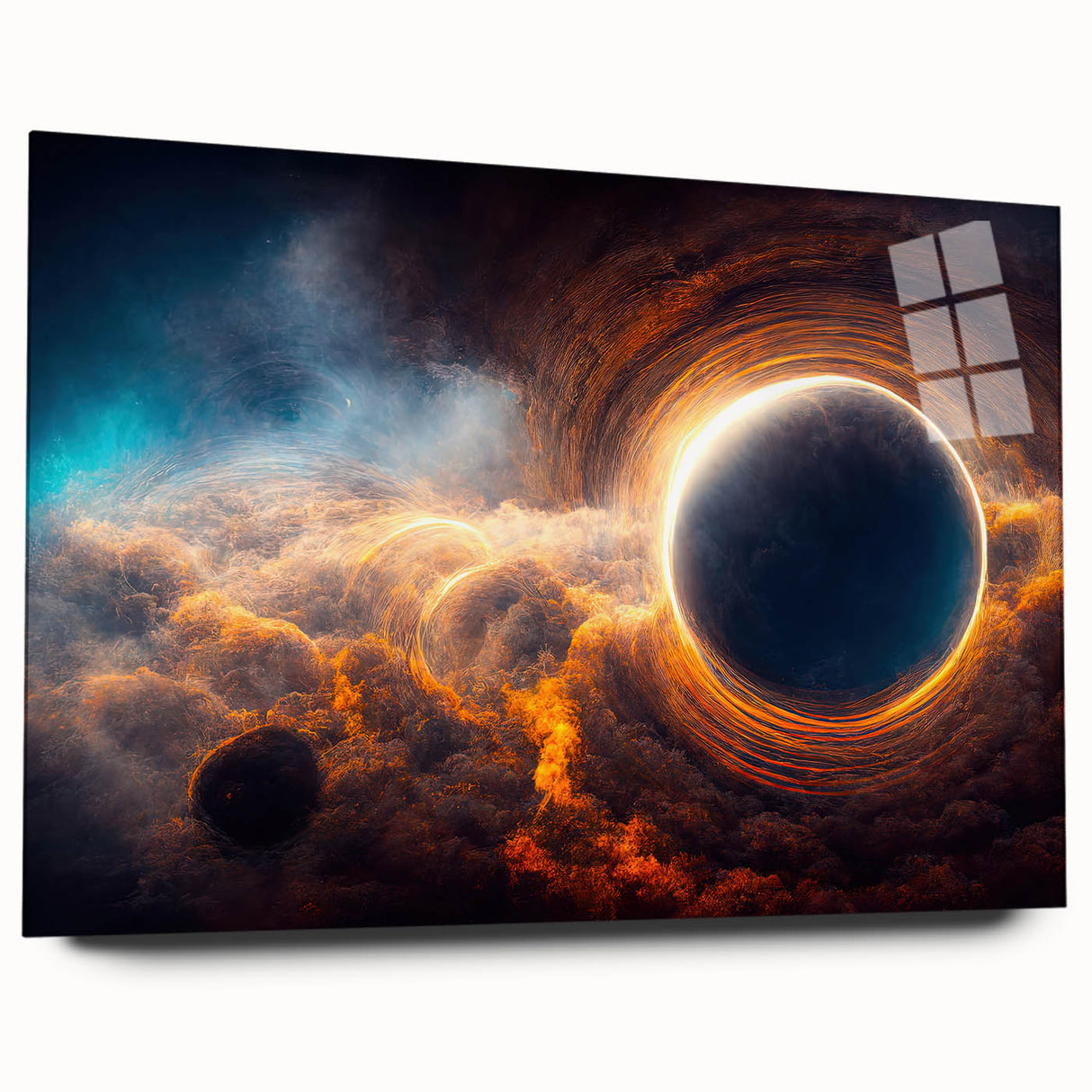 Black Hole Wall Art | Cosmic Space-Themed Canvas Print | Astronomical Decor