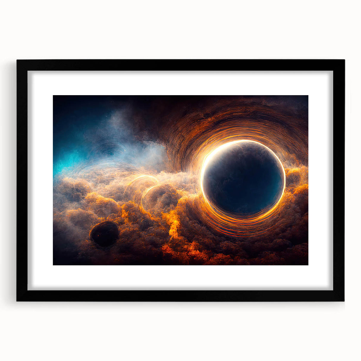 Black Hole Wall Art | Cosmic Space-Themed Canvas Print | Astronomical Decor