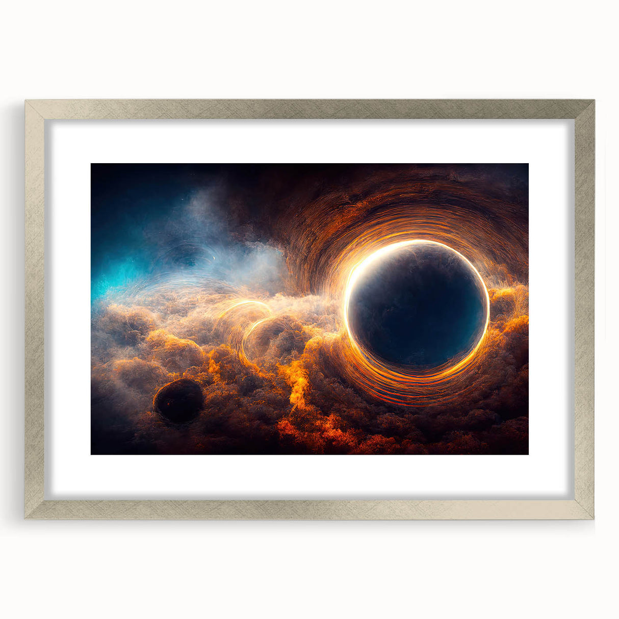 Black Hole Wall Art | Cosmic Space-Themed Canvas Print | Astronomical Decor