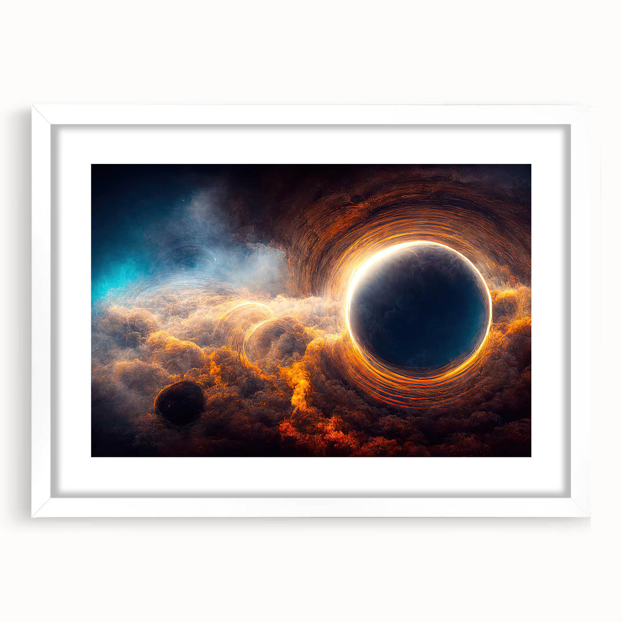 Black Hole Wall Art | Cosmic Space-Themed Canvas Print | Astronomical Decor