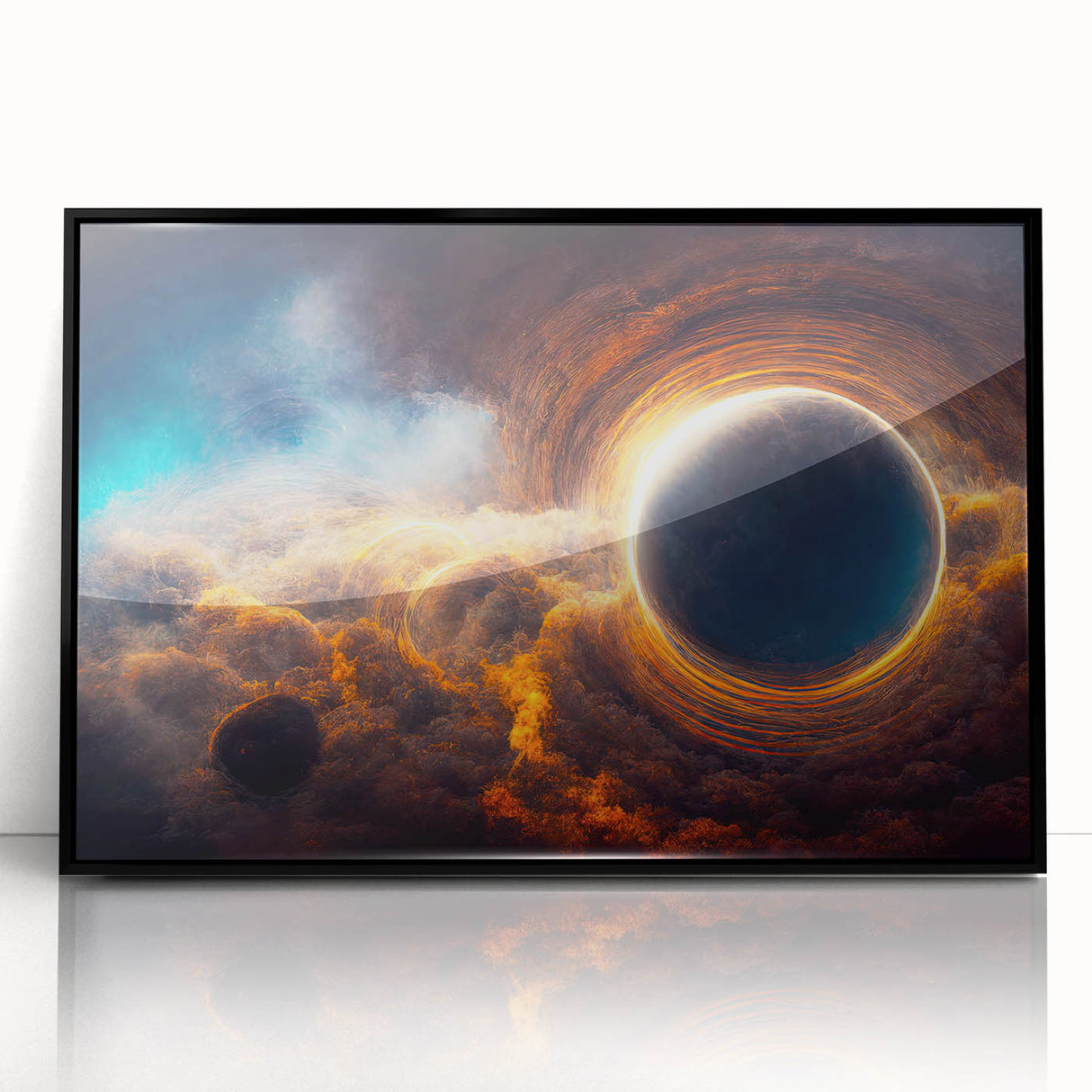 Black Hole Wall Art | Cosmic Space-Themed Canvas Print | Astronomical Decor