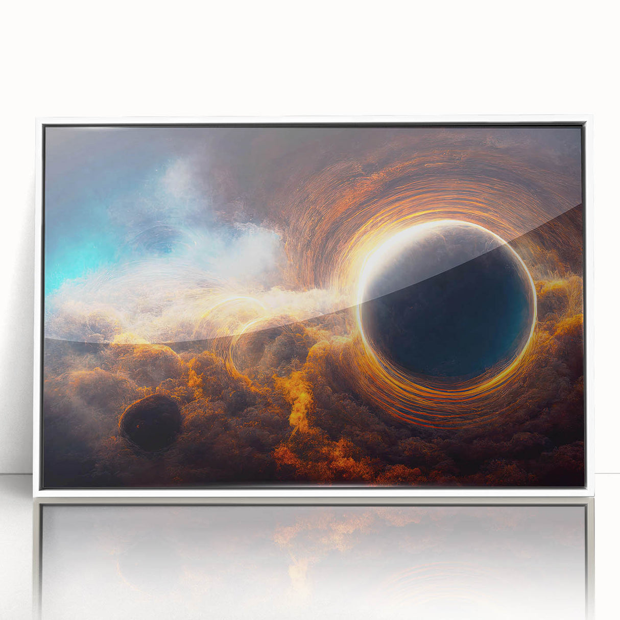 Black Hole Wall Art | Cosmic Space-Themed Canvas Print | Astronomical Decor