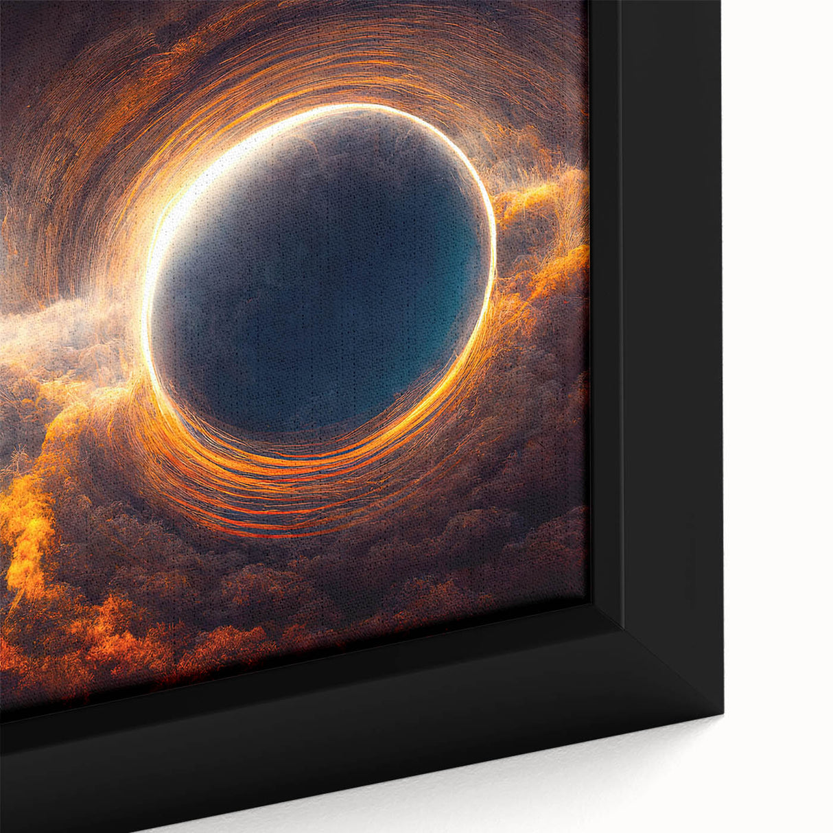 Black Hole Wall Art | Cosmic Space-Themed Canvas Print | Astronomical Decor