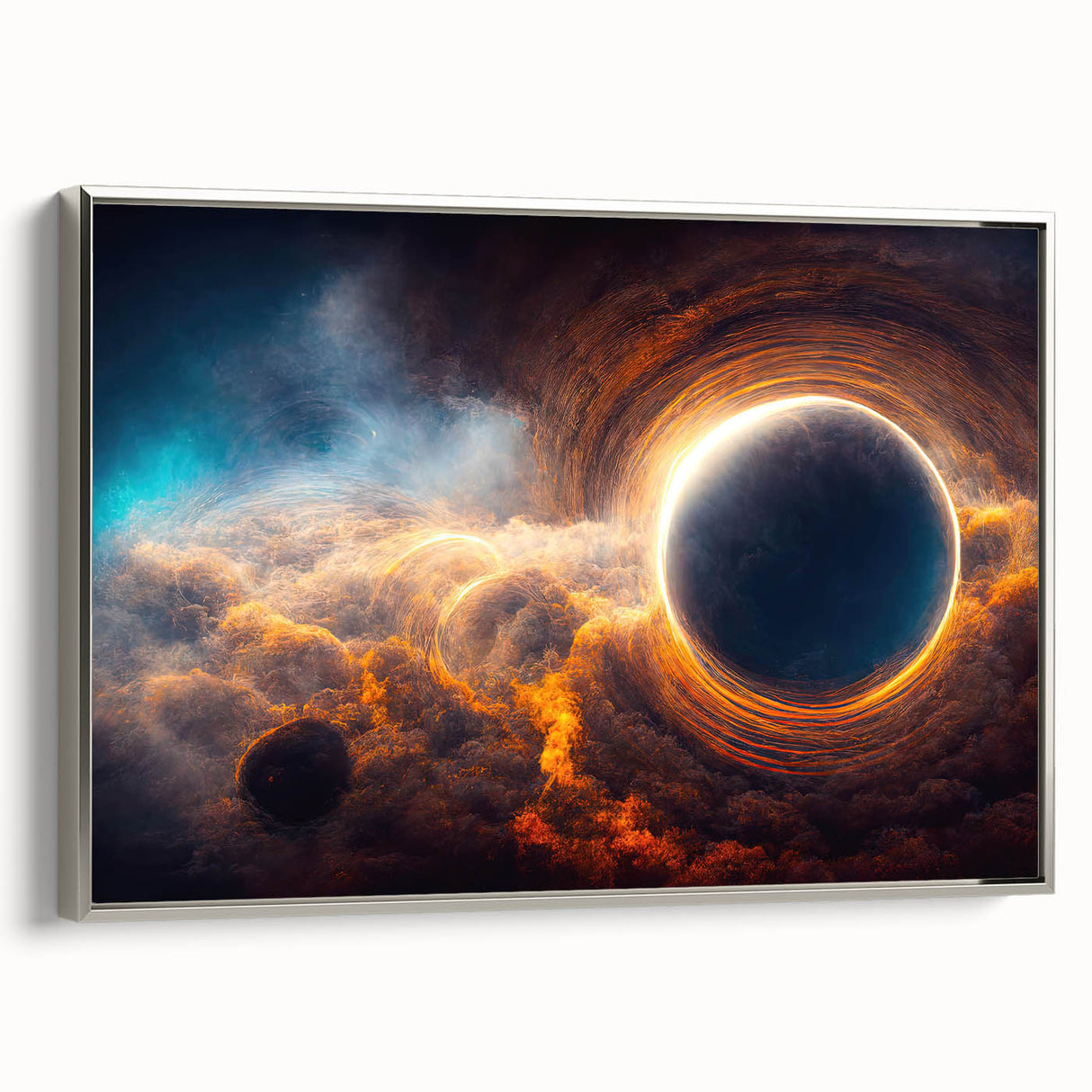 Black Hole Wall Art | Cosmic Space-Themed Canvas Print | Astronomical Decor