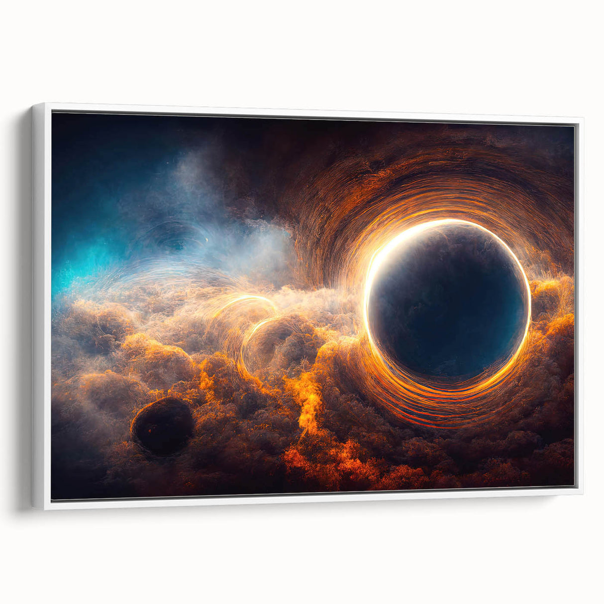 Black Hole Wall Art | Cosmic Space-Themed Canvas Print | Astronomical Decor