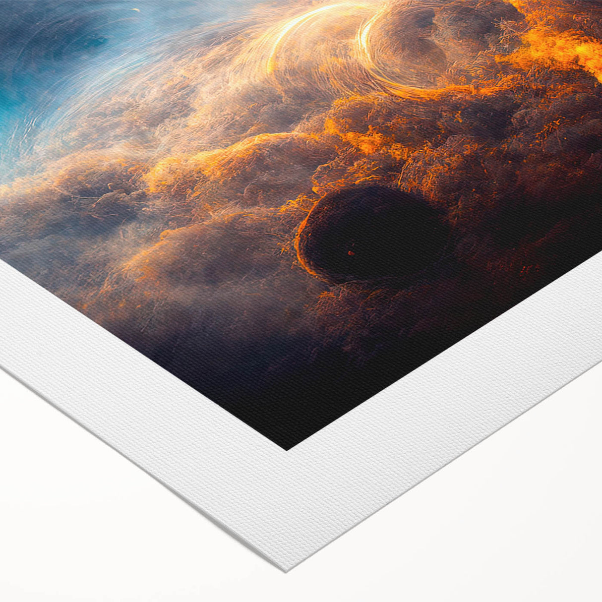 Black Hole Wall Art | Cosmic Space-Themed Canvas Print | Astronomical Decor