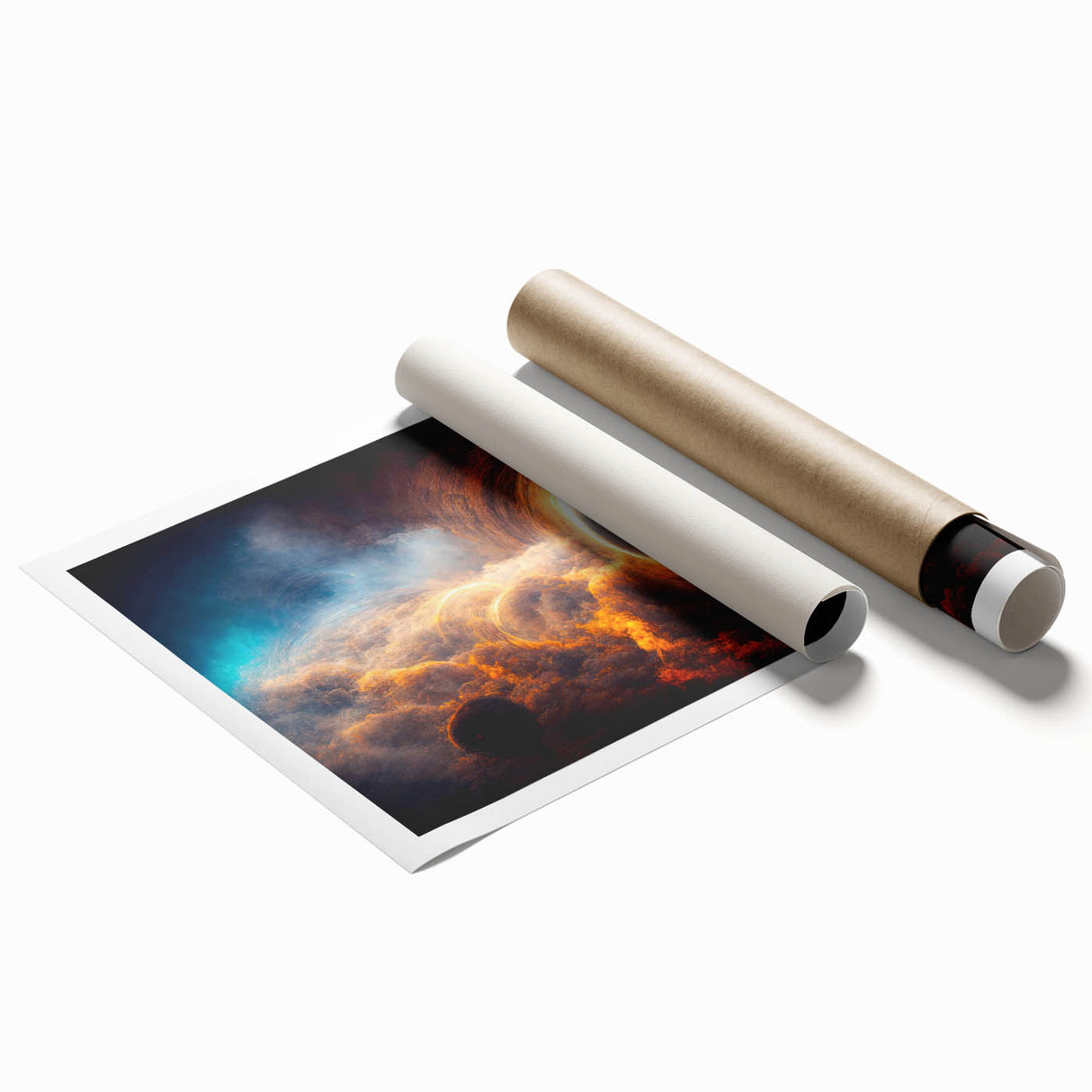 Black Hole Wall Art | Cosmic Space-Themed Canvas Print | Astronomical Decor