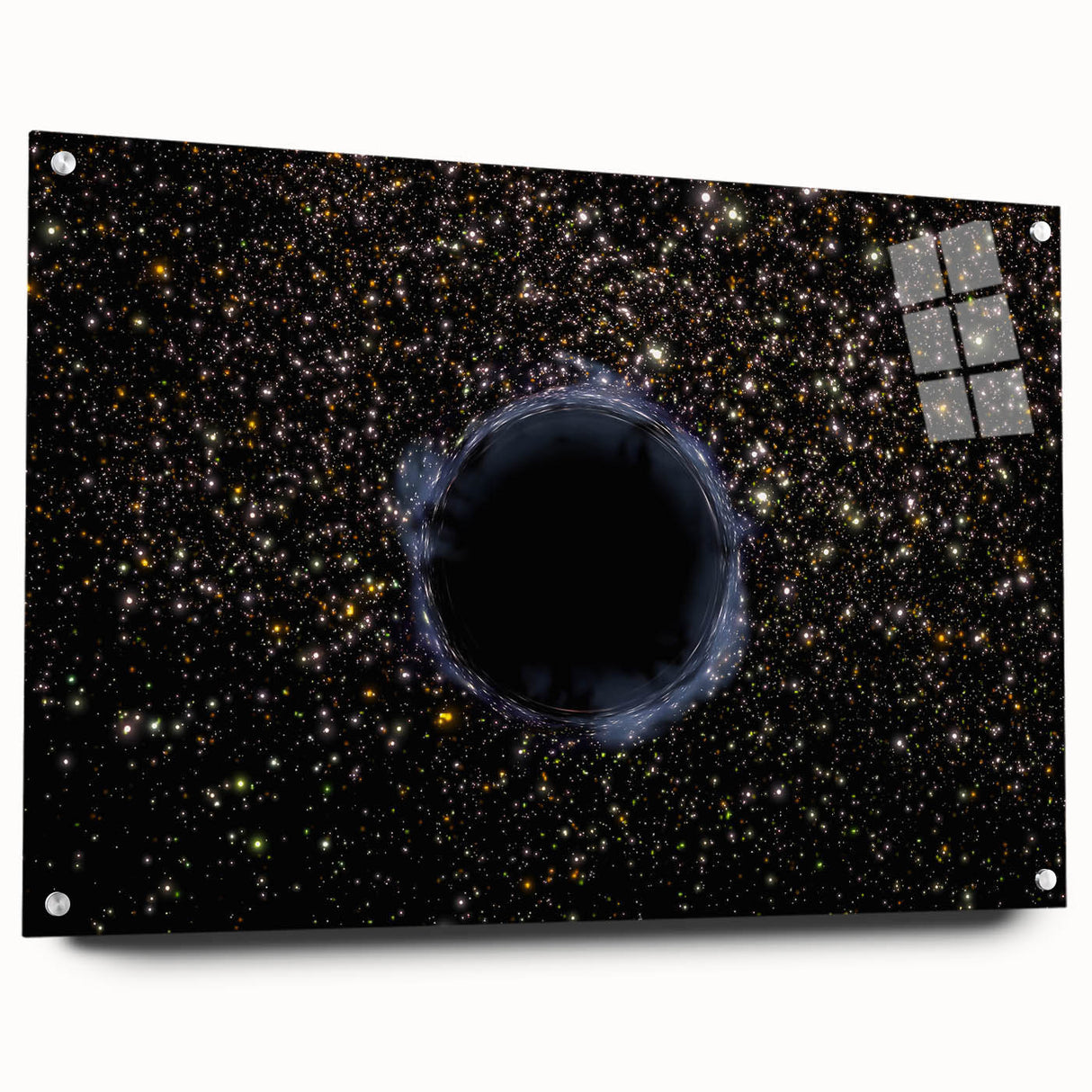 Black Hole Space Wall Art | Outer Space-Themed Canvas Print | Astronomical Decor