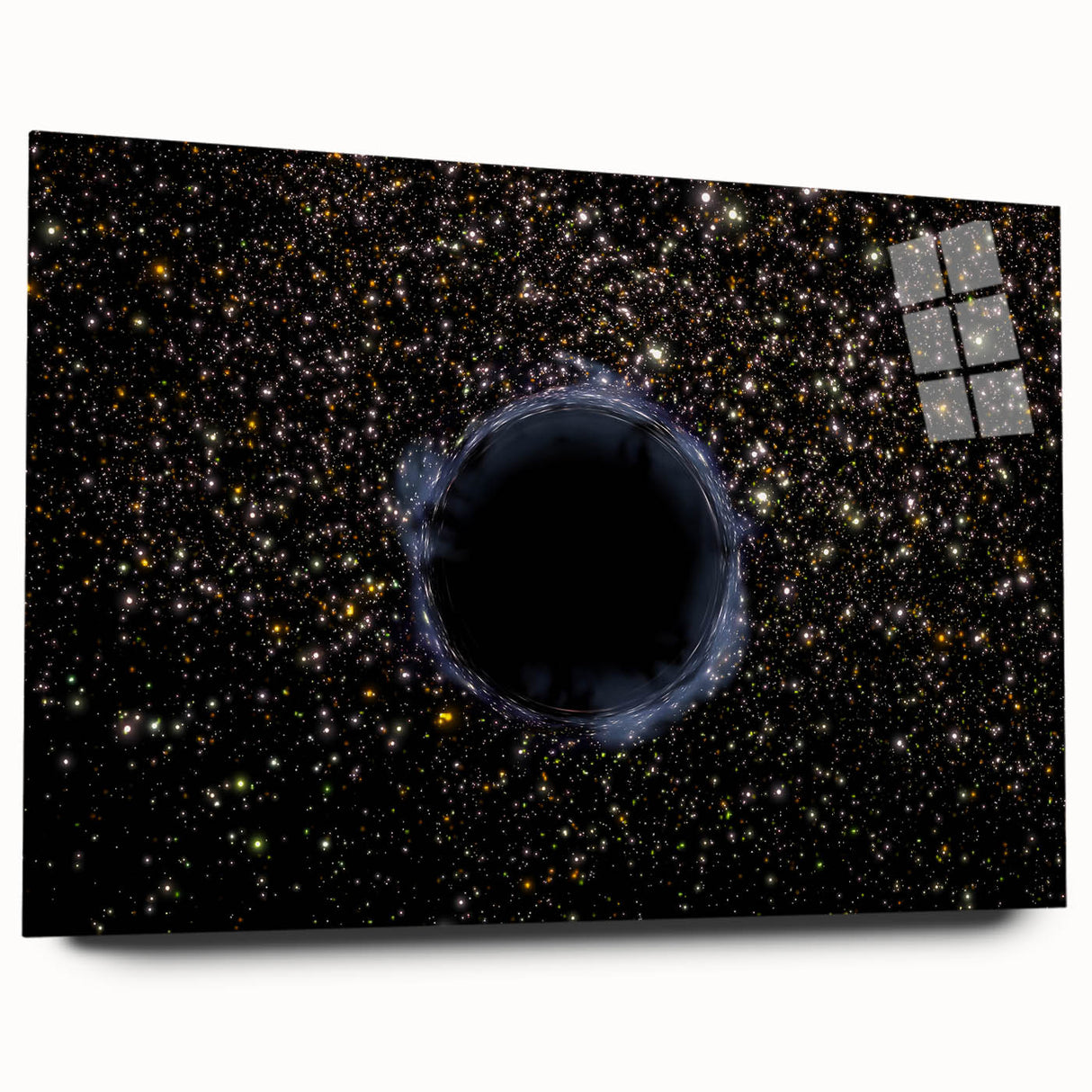 Black Hole Space Wall Art | Outer Space-Themed Canvas Print | Astronomical Decor