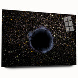 Black Hole Space Wall Art | Outer Space-Themed Canvas Print | Astronomical Decor