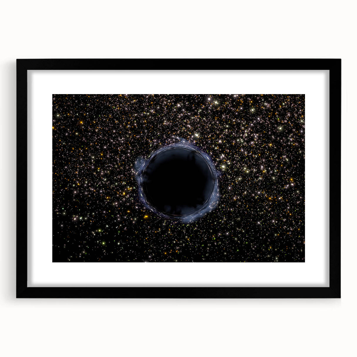 Black Hole Space Wall Art | Outer Space-Themed Canvas Print | Astronomical Decor