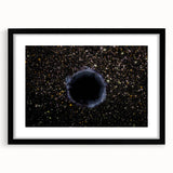 Black Hole Space Wall Art | Outer Space-Themed Canvas Print | Astronomical Decor