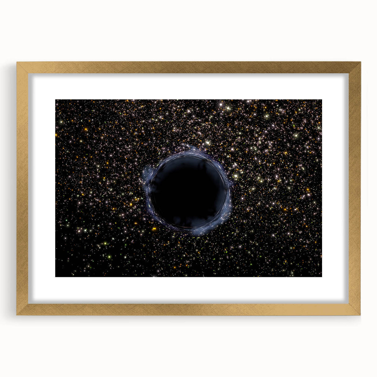 Black Hole Space Wall Art | Outer Space-Themed Canvas Print | Astronomical Decor
