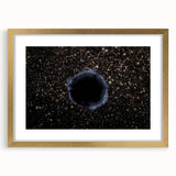 Black Hole Space Wall Art | Outer Space-Themed Canvas Print | Astronomical Decor