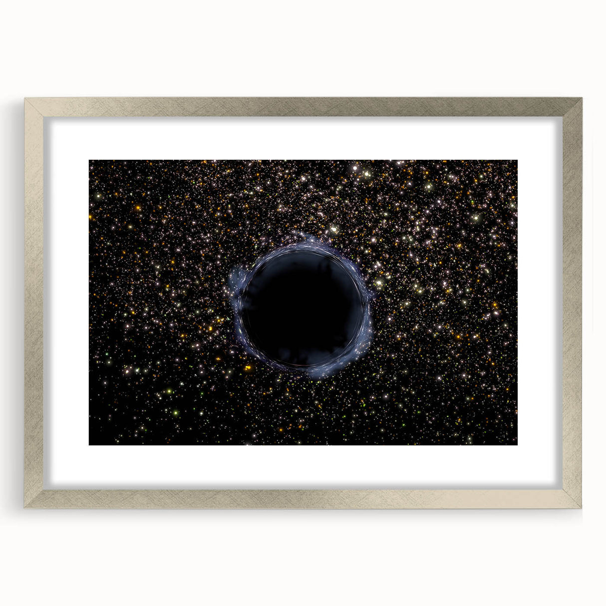Black Hole Space Wall Art | Outer Space-Themed Canvas Print | Astronomical Decor