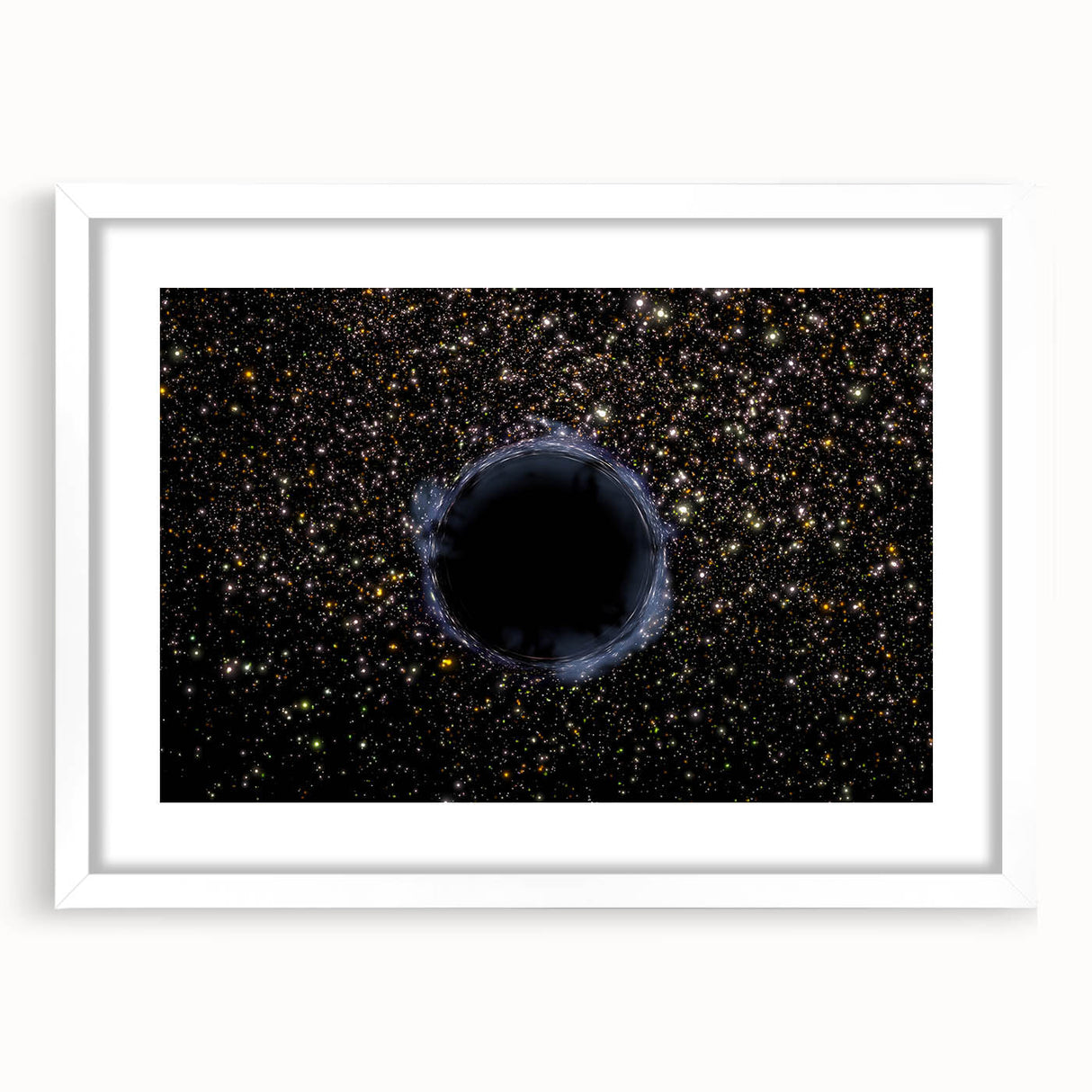 Black Hole Space Wall Art | Outer Space-Themed Canvas Print | Astronomical Decor