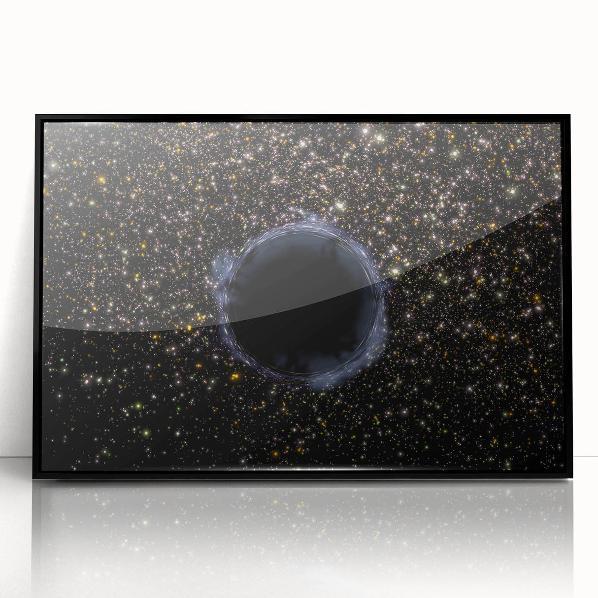 Black Hole Space Wall Art | Outer Space-Themed Canvas Print | Astronomical Decor