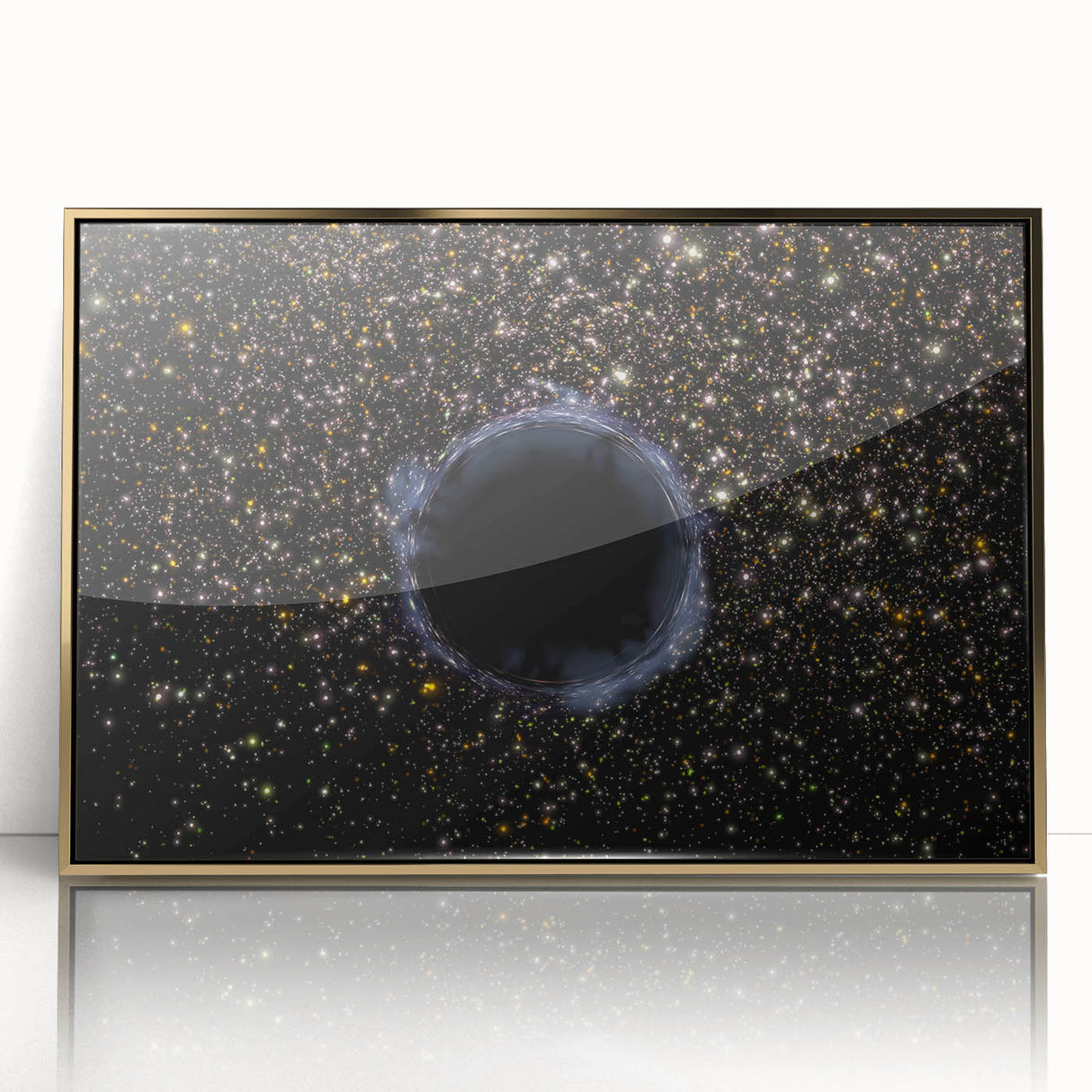 Black Hole Space Wall Art | Outer Space-Themed Canvas Print | Astronomical Decor
