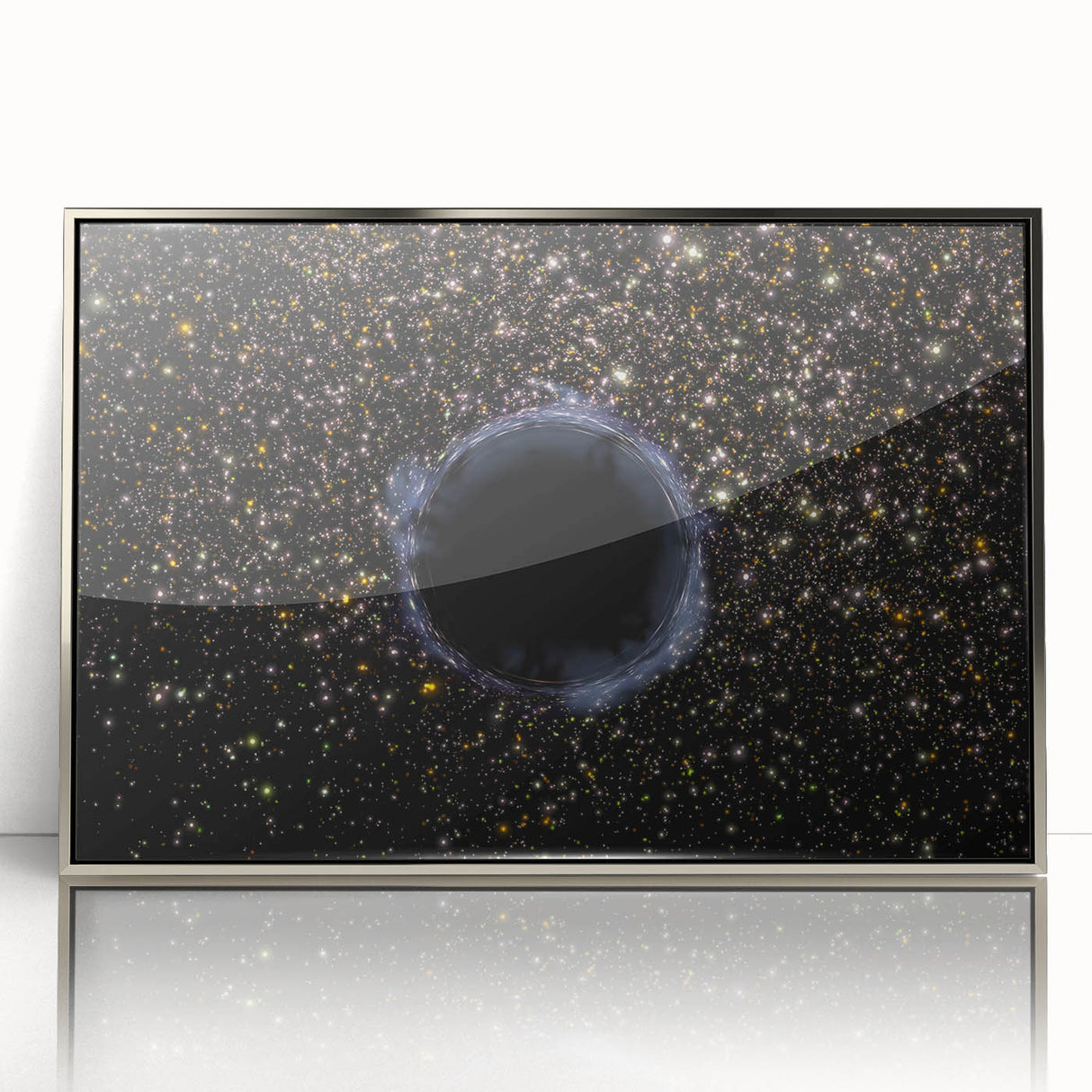 Black Hole Space Wall Art | Outer Space-Themed Canvas Print | Astronomical Decor