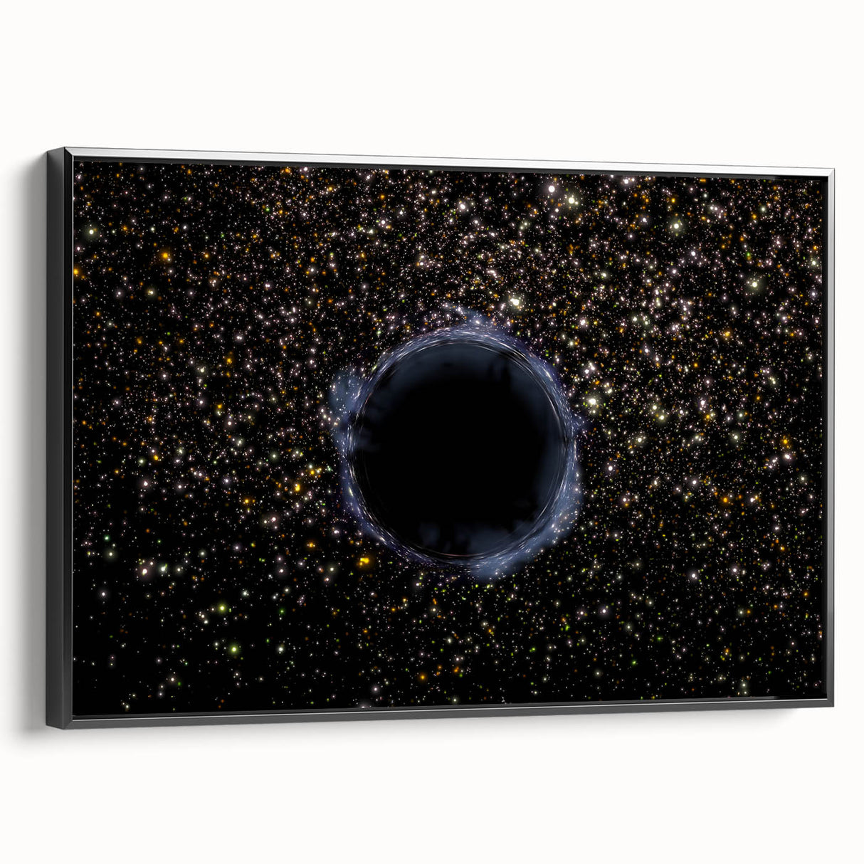 Black Hole Space Wall Art | Outer Space-Themed Canvas Print | Astronomical Decor