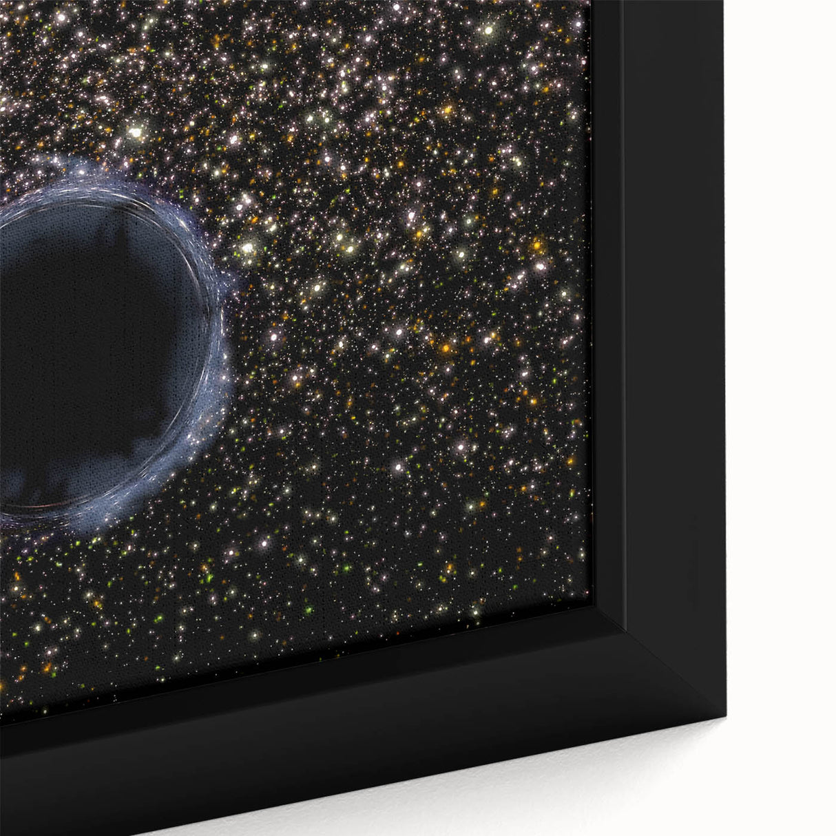 Black Hole Space Wall Art | Outer Space-Themed Canvas Print | Astronomical Decor