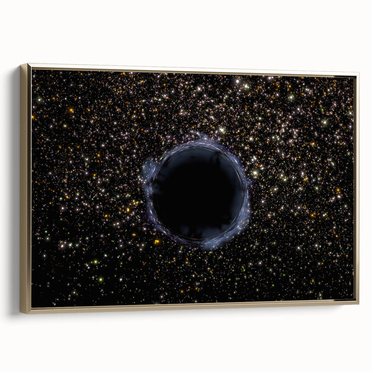 Black Hole Space Wall Art | Outer Space-Themed Canvas Print | Astronomical Decor