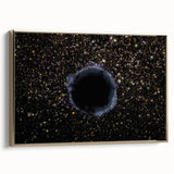 Black Hole Space Wall Art | Outer Space-Themed Canvas Print | Astronomical Decor