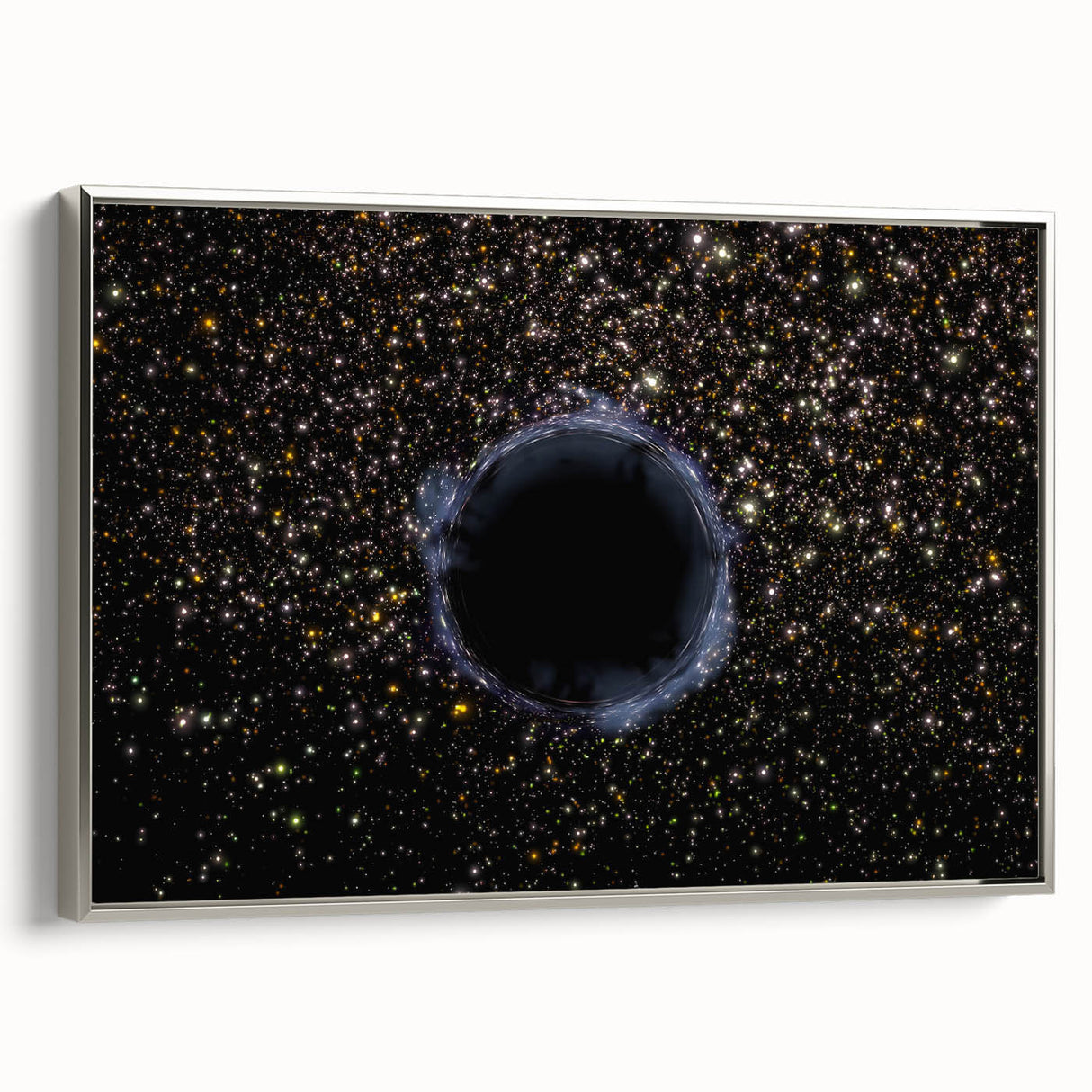 Black Hole Space Wall Art | Outer Space-Themed Canvas Print | Astronomical Decor
