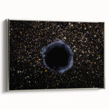 Black Hole Space Wall Art | Outer Space-Themed Canvas Print | Astronomical Decor
